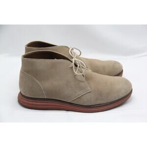 Vito Rossi Chukka Boot Mens Size 7 Brown Suede Lace Up Italy Flex Ankle Sand